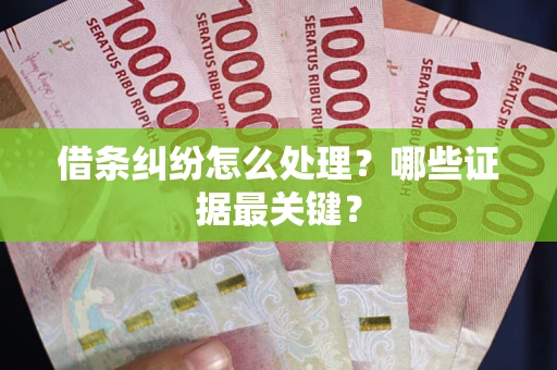 北京借条纠纷怎么处理？哪些证据最关键？