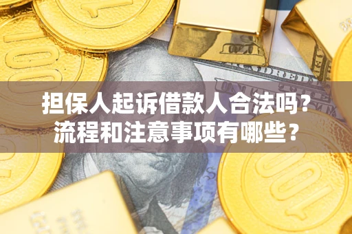 北京担保人起诉借款人合法吗？流程和注意事项有哪些？