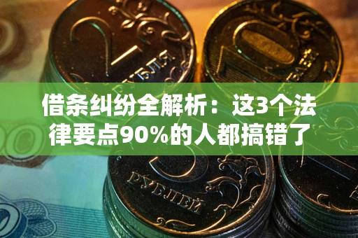 北京借条纠纷全解析：这3个法律要点90%的人都搞错了