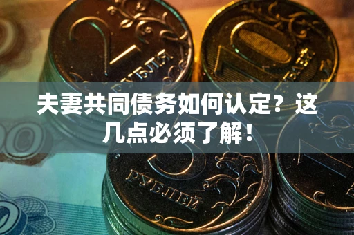 北京夫妻共同债务如何认定？这几点必须了解！