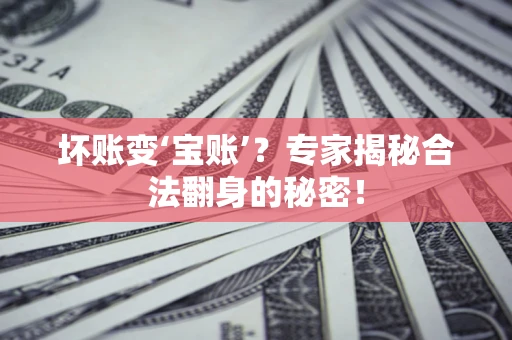 北京坏账变‘宝账’？专家揭秘合法翻身的秘密！
