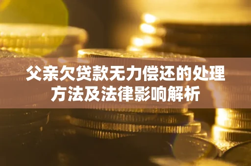 北京父亲欠贷款无力偿还的处理方法及法律影响解析