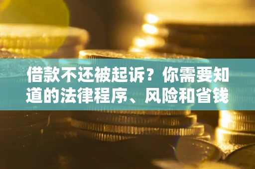 北京借款不还被起诉？你需要知道的法律程序、风险和省钱技巧